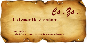 Csizmarik Zsombor névjegykártya